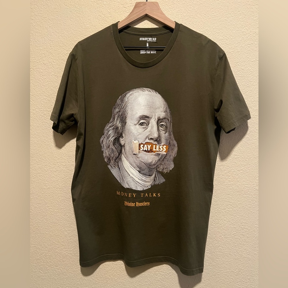Men’s Olive Graphic T-Shirt Large
